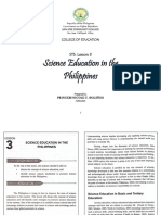 STS Lesson 3 - SCIENCE EDUCATION IN THE PHILIPPINES