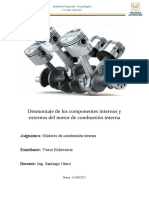 Desmontaje de Los Componentes Internos y Externos Del Motor de Combustión Interna