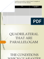 Items Object Name Draw: Is It A Parallelogram Yes / No