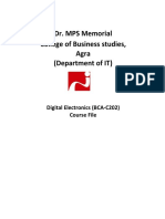 Dr. MPS Memorial College of Business Studies, Agra (Department of IT)