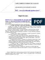 A DOUA ȘANSĂ - Acces La Educație Pentru Elevi": Suport de Curs