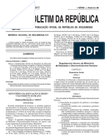 Publicação Oficial Da República de Moçambique