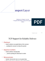 Transport Layer: Reference To Chapter 3 in Book "Computer Networking: A Top-Down Approach"