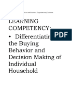 Module 6 - Buying Behavior of Individual