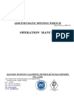 Operation Manual: Q250 Pneumatic Spinning Wrench