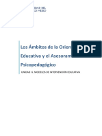 Tema 6 - Los Ámbitos de La Orientación Educativa y El Asesoramiento Psicopedagógico