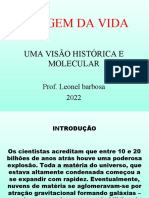 Origem Da Vida: Uma Visão Histórica E Molecular