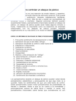 8 Consejos para Controlar Un Ataque de Pánico