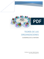 Teoría de Las Organizaciones: Cuadernillo de La Materia