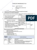 Actividad de Aprendizaje #05: Competencias Y Capacidades Desempeños de Grado Y / O Desempeños Precisados