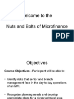 Welcome To The Nuts and Bolts of Microfinance