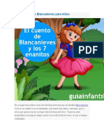 Cuento Corto de Blancanieves para Niños