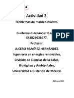 Actividad 2. Problemas de Mantenimiento