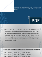 Calculate Size of Contactor / Fuse / CB / Ol Relay of Star-Delta Starter