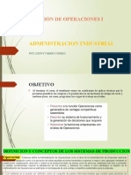 Administración de Operaciones I: Administracion Industrial