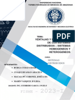 Fisme - : Ventajas Y Desventajas de Los Sistemas Distribuidos - Sistemas Homogeneos Y Heterogeneos