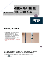 Fluidoterapia en El Paciente Critico