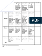 Folk Dance Rubrics