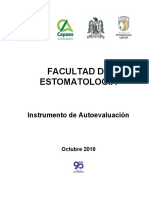 Facultad de Estomatología: Instrumento de Autoevaluación