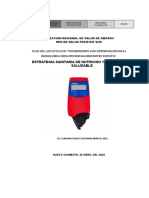 Estrategia Sanitaria de Nutricion Y Alimentacion Saludable: Plan Del Capacitacion
