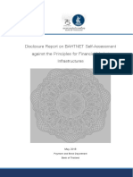 Disclosure Report On BAHTNET Self-Assessment Against The Principles For Financial Market Infrastructures