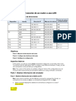 Packet Tracer: Conexión de Un Router A Una LAN