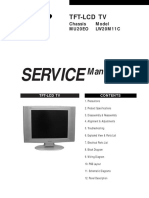 схема и сервис мануал на английском Samsung LW20M11C шасси MU20EO