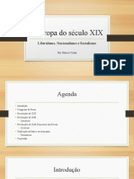 A Europa Do Século XIX: Liberalismo, Nacionalismo e Socialismo