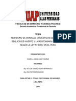 Abndono de Animales Domesticos de Compañia