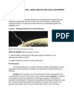 moduleLESSON Genes and Behavior