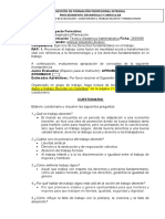 Instrumento de Evaluación - Cuestionario 1 Trabajo Decente Y Trabajo Digno