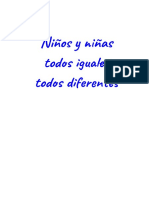 Niños y Niñas Todos Iguales, Todos Diferentes