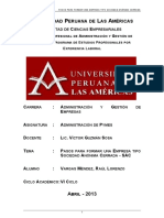 Monografia Pasos para Constituir Una Empresa Sac PR