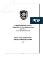 Standar Operasional Prosedur Penilaian Sumatif Akhir Jenjang Sekolah (Sop Psaj) TAHUN PELAJARAN 2022/2023