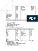 NFRS Income Statement and Work Sheet