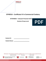 SITXFIN002 Interpret Financial Information Homework For Students