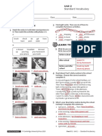 Vocabulary Standard Unit2 With Answers