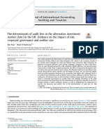 The Determinants of Audit Fees in The Alternative I - 2023 - Journal of Internat PDF