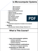 Introduction To Microcomputer Systems: Outline