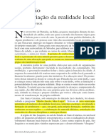 DOWBOR, Ladislau. Educação e Apropriação Da Realidade Local