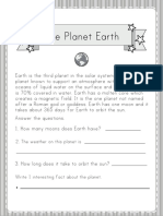 Planet Earth Worksheet