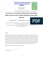 The Structure Community of Ichthyofauna in The Region Buffer Resorts Suo-Suo of Bukit Tigapuluh National Park, Indonesia