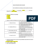 Banco de Preguntas para Psicología