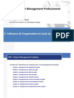 2-Influence de L'org Et Cycle de Vie Projet PDF