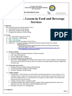 Lesson Plan in Table Skirting