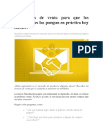 7 Técnicas de Venta para Que Los Principiantes Las Pongan en Práctica Hoy Mismo PDF