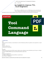 Top 20 TCL Syntax Helpful To Improve TCL Scripting Skill For VLSI Engineers PDF