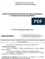 Aula 3 - Aspectos Biopsicossociais Do Envelhecimento e Teorias Do Envelhecimento PDF