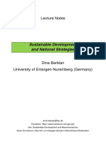 Lecture Notes - Sustainable Development PDF