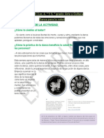Desarrollo de La Actividad: SEMANA 29 3.er, 4. ° Y 5. ° Grado: Arte y Cultura Danza para La Salud